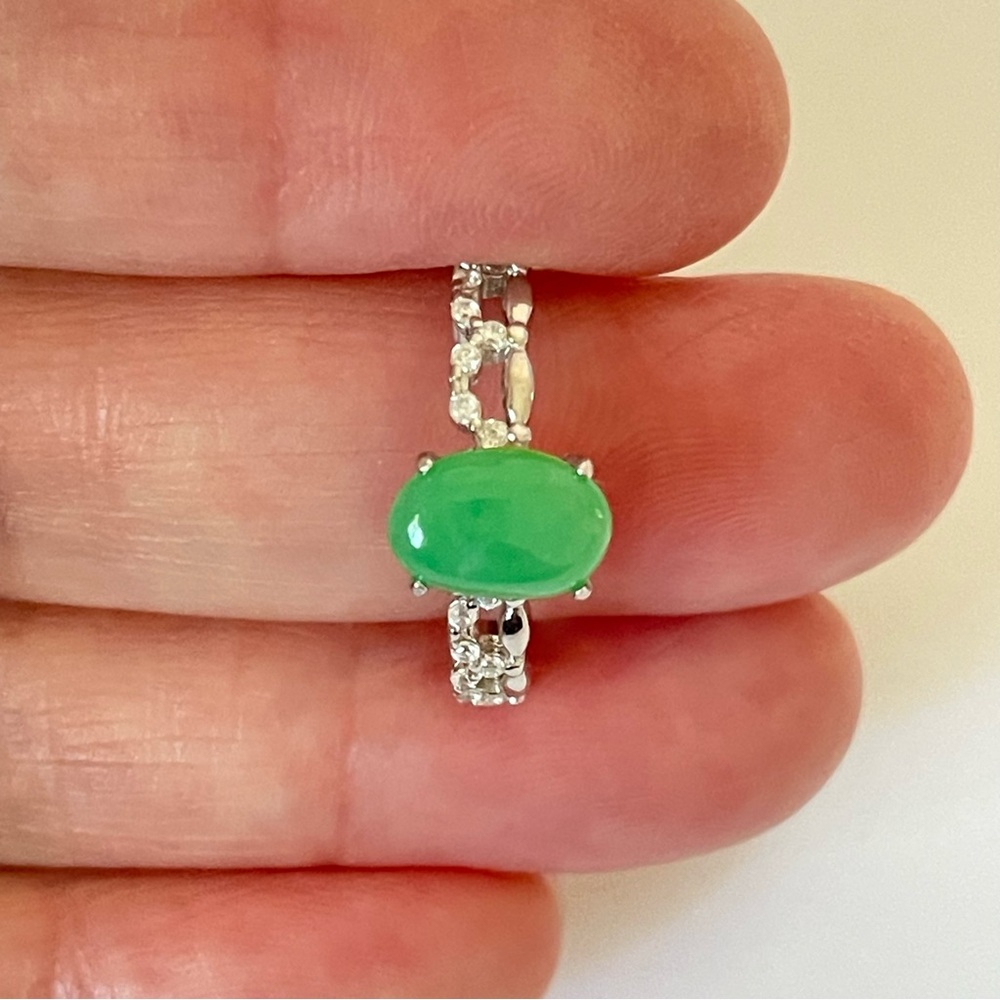 Certified Natural Burmese Jadeite Ring